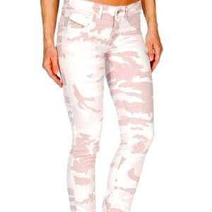 Diesel Womens Camo Print SUPER SLIM - LIVIER SP STRETCH LOW WAIST Jeans 29x33